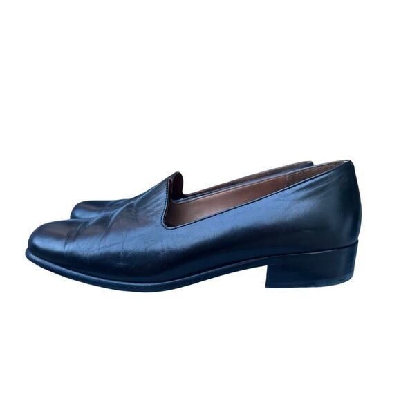 COACH WOMEN’S BLACK LEATHER LOAFERS WOMENS SIZE 6W - Picture 1 of 10